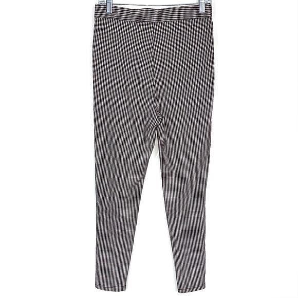 Zara Houndstooth High Rise Skinny Dress Pant Legging Size Medium - Picture 9 of 16